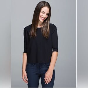 NWT Lululemon Out of This World Tee 6 Black